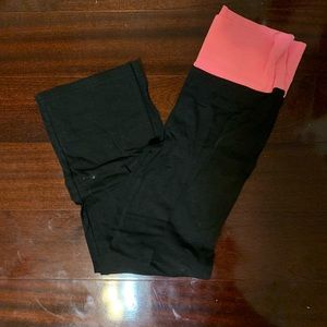Girl’s black and pink joggers